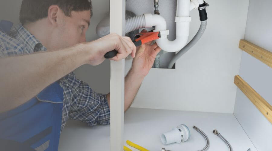 Local tankless water heater installation in Tripler Army Medical Center, HI
